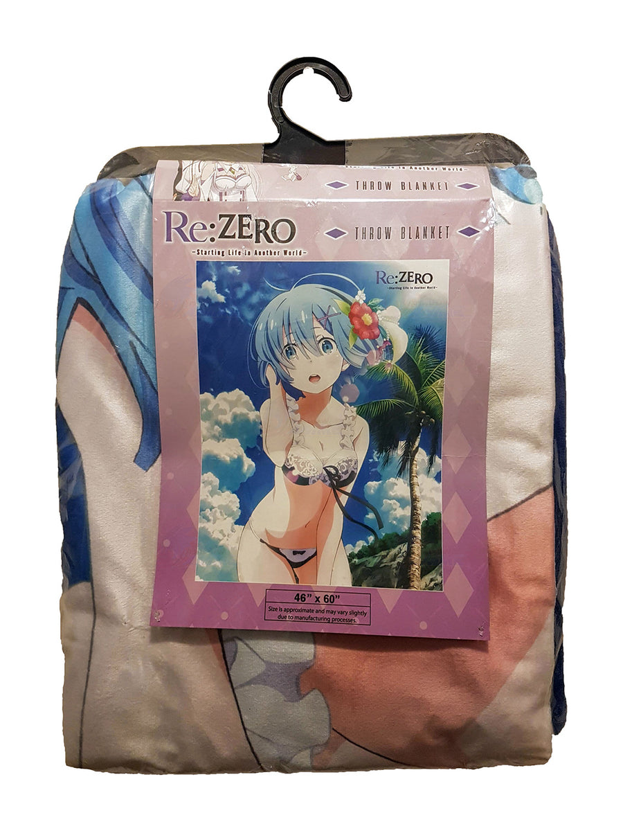 Mxdfafa Japanese Anime Re - Zero Kara Hajimeru Isekai Seikatsu Rem Ram Cozy  Soft Throw Blanket, Personalized Warm Lightweight Sofa Throw Flannel