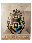 Harry Potter Hogwarts Crest Tear Drop Wine Glass 20 oz