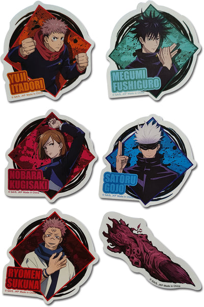 Jujutsu Kaisen Group Die-Cut Sticker Set