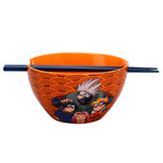 Naruto Anime Heroes Ceramic Ramen Bowl With Chopsticks