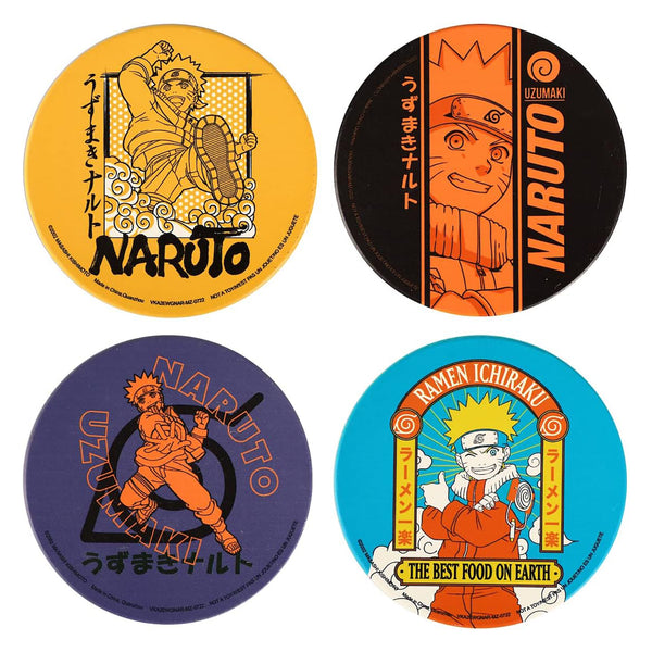 Naruto Uzumaki 4-Pack Ceramic Coaster Set