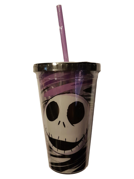 Nightmare Before Christmas Jack Skellington Tumbler W/ Face Ice Cubes