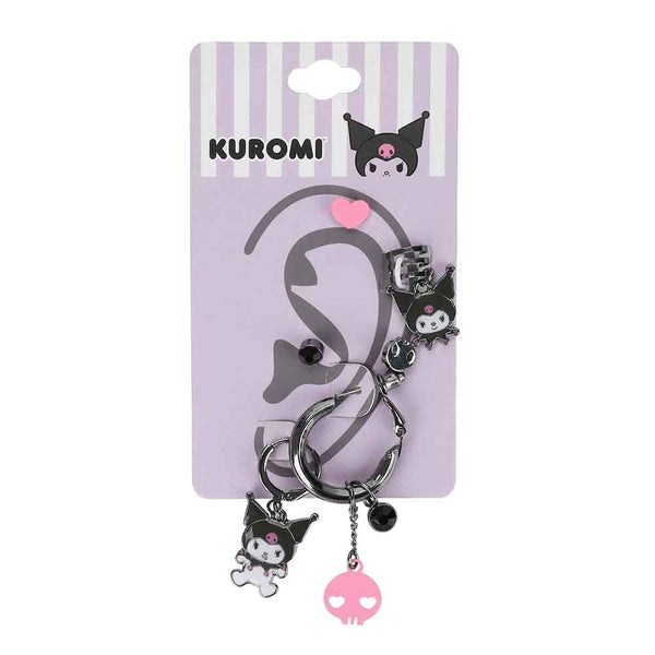 Sanrio Kuromi Character & Logo 5-Piece Earrings Set Packaging