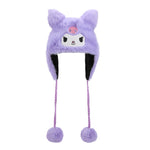 Sanrio Kuromi Plush Laplander Beanie Hat