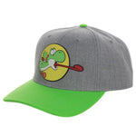 Super Mario Bros Yoshi Curved Bill Snapback Hat