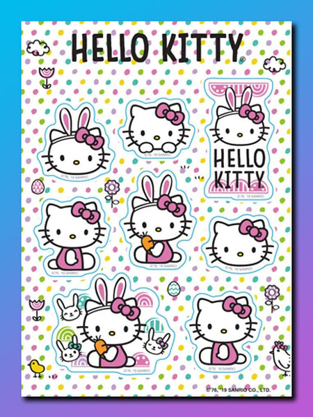 Hello Kitty Easter Bunny Sticker Set – Shadow Anime