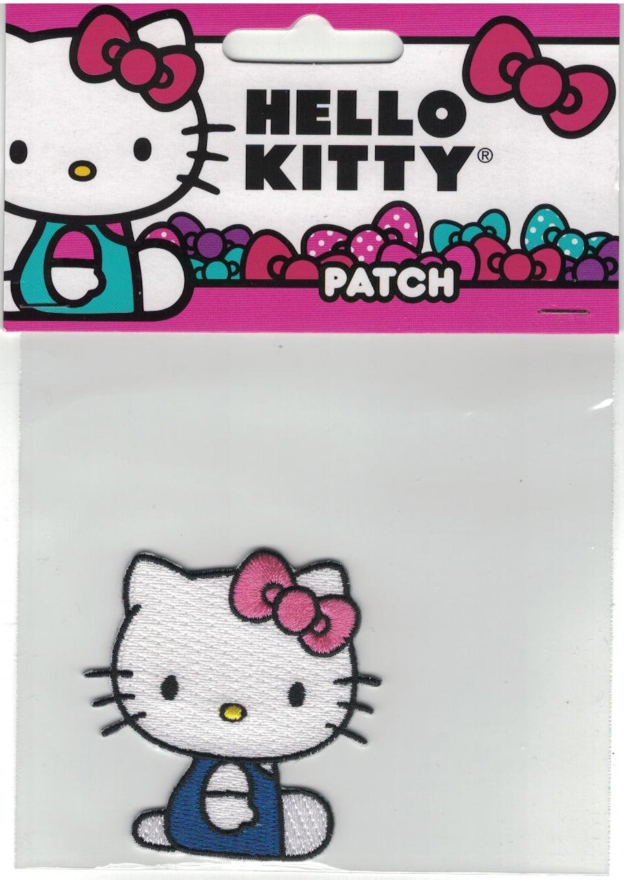 Hello Kitty Sitting Down Embroidered Patch