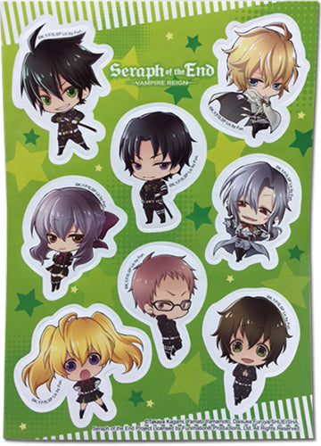 Seraph of The End Vampire Reign Sticker Set – Shadow Anime