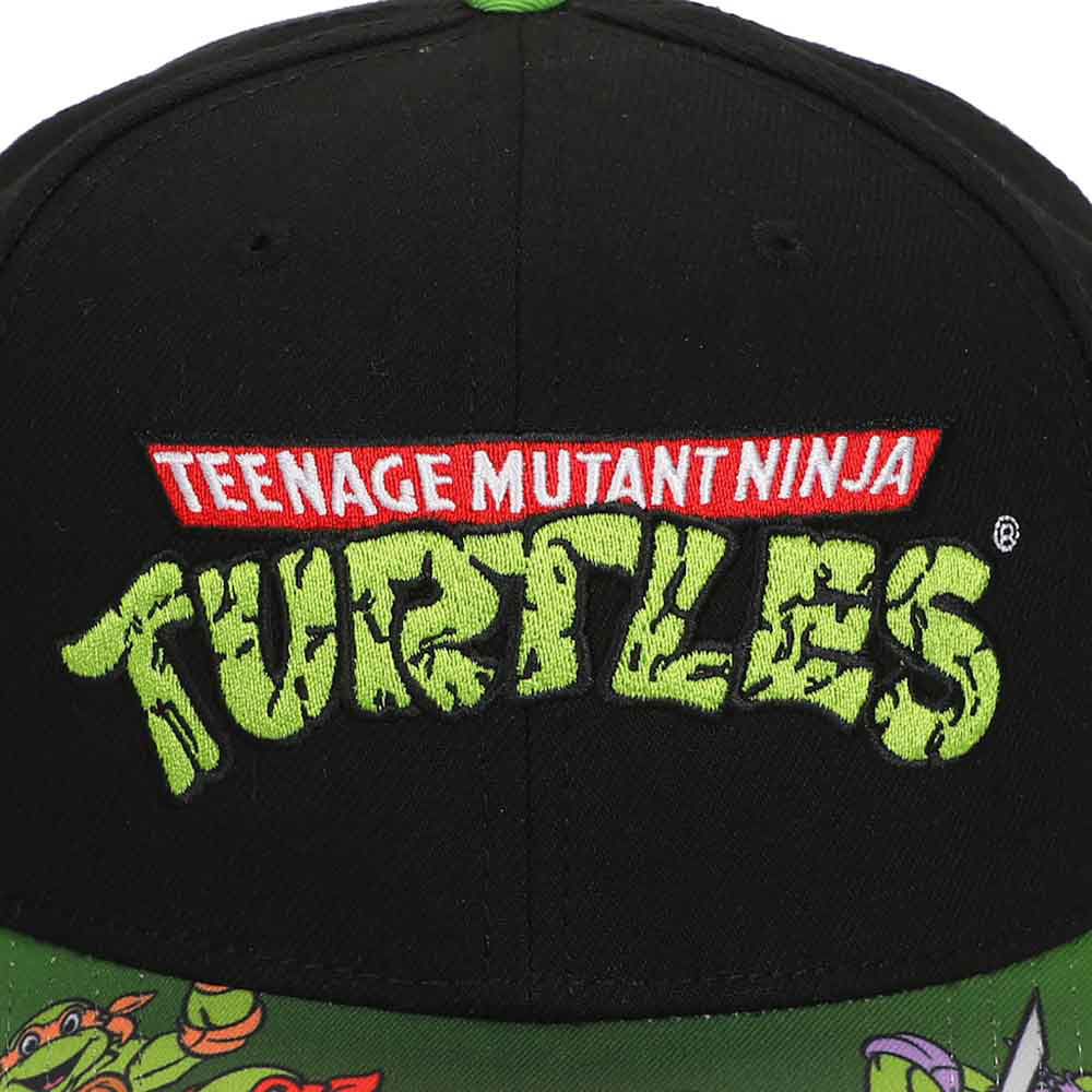 Teenage Muntant Ninja Turtles Logo Patch Premium Snapback Cap - Shirtstore